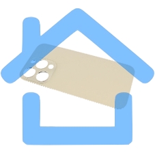 Задняя крышка (стекло) для Apple iPhone 14 Pro золотая