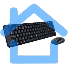 Комплект клавиатура + мышь Logitech MK220 клав:черный мышь:черный USB беспроводная