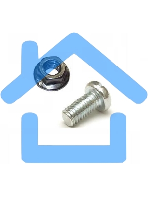 Комплект монтажный № 1 (винт, шайба, гайка), упаковка 50 шт. (КМ-1-50) (50 шт)