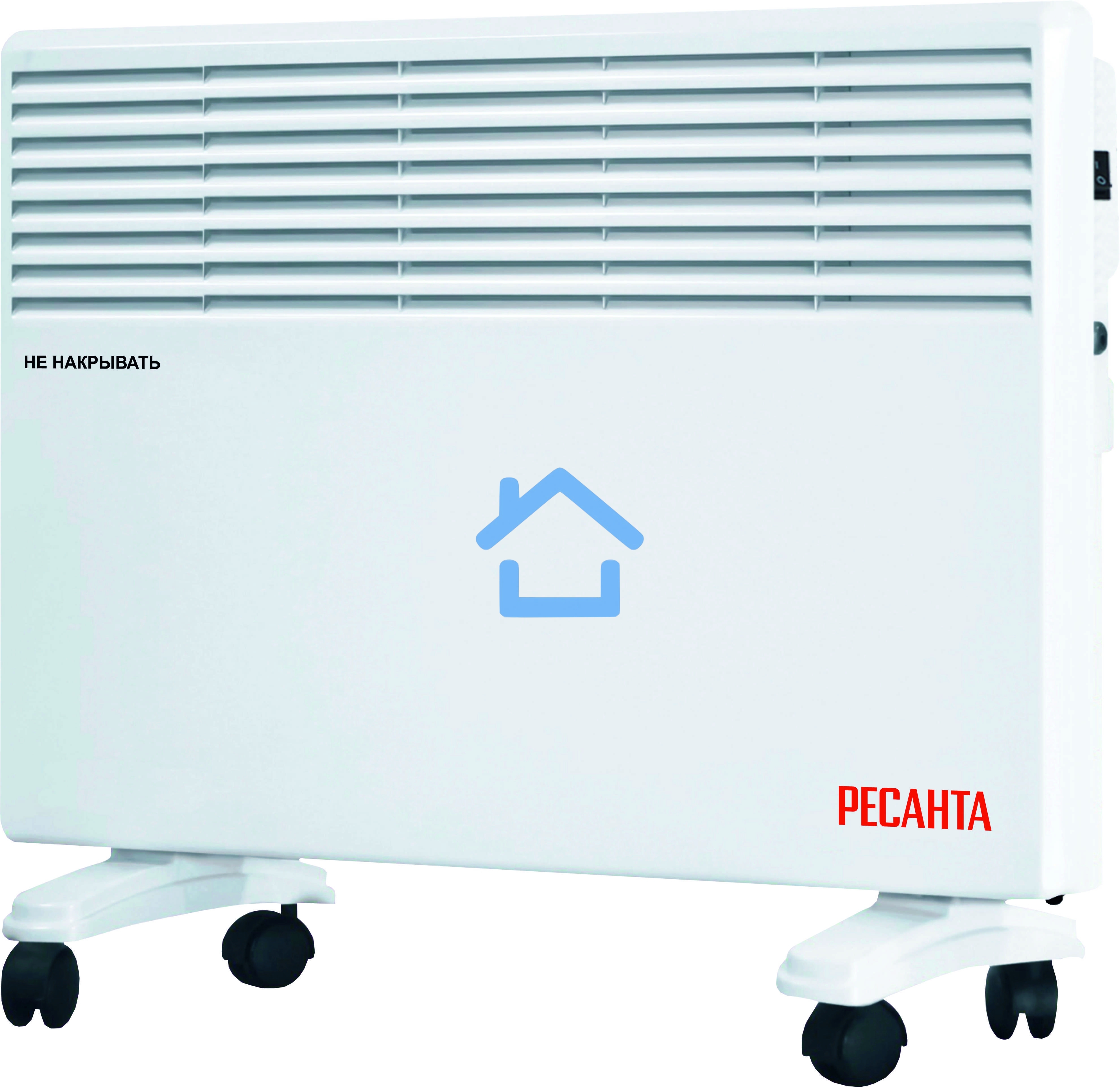 Конвектор Ресанта ОК-2000Е белый, 2000 Вт, 20 м2, термостат, дисплей