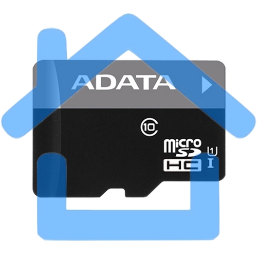 Флеш карта microSDHC 32Gb ADATAUHS-1 CL10 (AUSDH32GUICL10-RA1) + SD adaptor