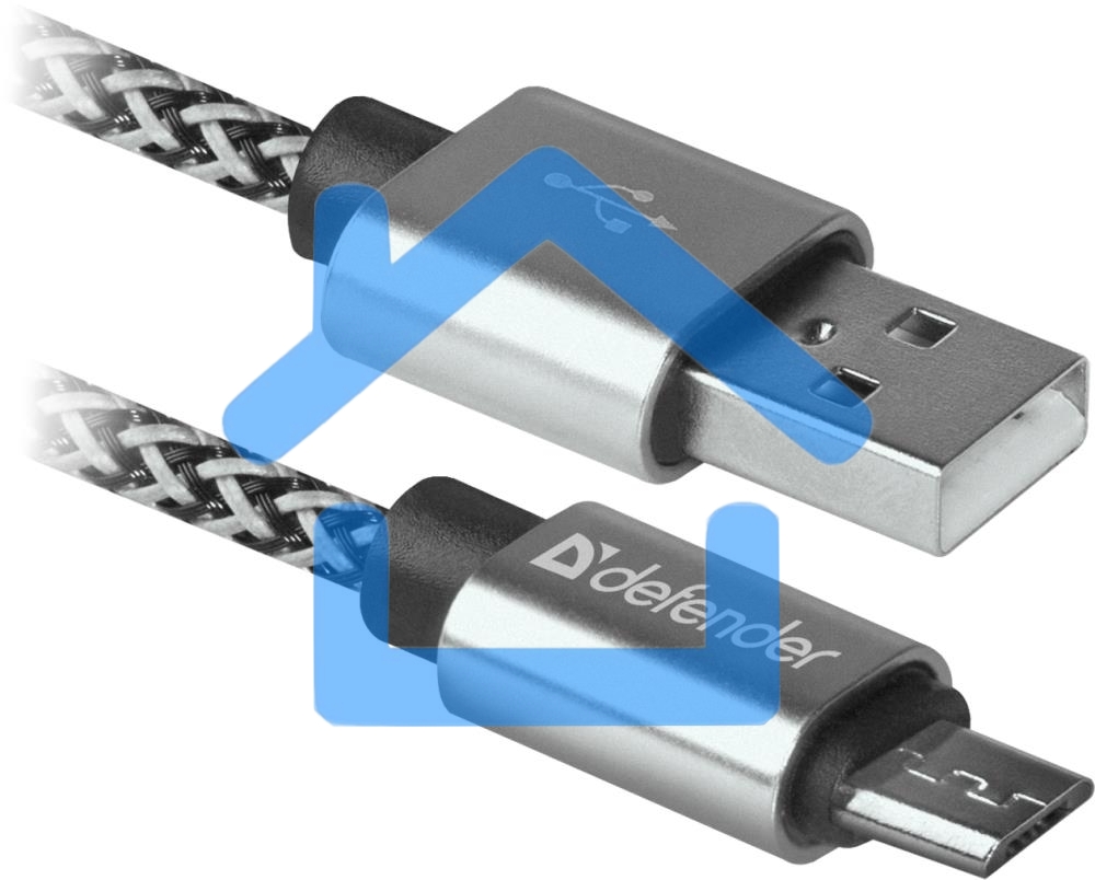 Кабель USB08-03T PRO USB2.0 белый, AM-MicroBM, 1m, 2.1A (87803)