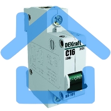 Выключатель автоматический модульный Dekraft 1п C 63А 4.5кА ВА-101 11060DEK