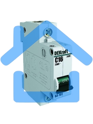 Выключатель автоматический модульный Dekraft 1п C 63А 4.5кА ВА-101 11060DEK