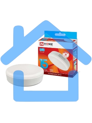 Лампа светодиодная LED-GX53-VC15Вт 230В 4000К 1350лм IN HOME 4690612020822