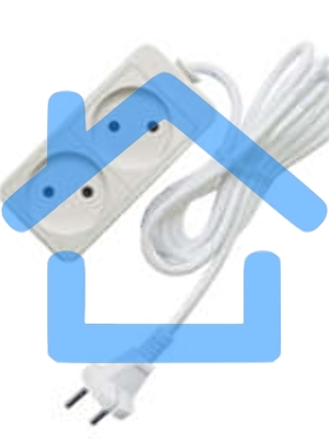 Удлинитель 2х5м без заземл. 10А IP20 2.2кВт Союз 481S-1205