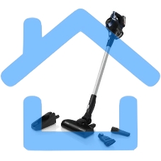 Пылесос вертикальный Bosch Unlimited BCS611P4A POWER FOR ALL 18V синий/черный, питание от аккумулятора, уборка сухая, работа от АКБ max 30 мин