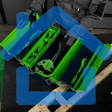 Ящик для инструмента Сибртех 430х200х200 мм, пять секций, металлический 90751