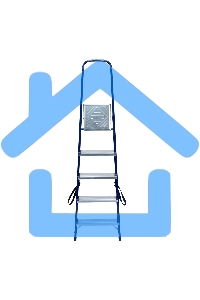 Стремянка Сибртех, 5 ступеней, стальная Сибртех Pоссия 97845