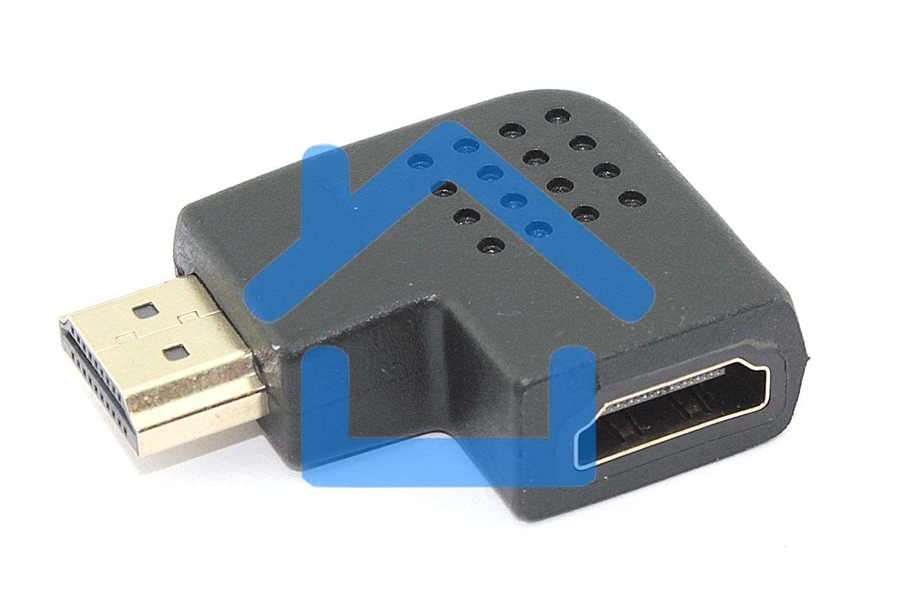 Удлинитель HDMI папа-мама угловой влево
