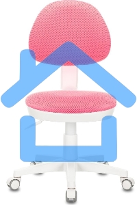 Кресло детское Бюрократ KD-3, на колесиках, ткань, розовый