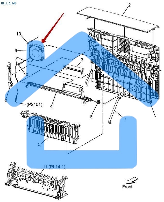 Вентилятор XEROX VL B405 (127E86631/127E86632)