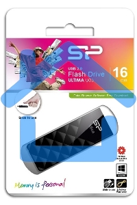 Флешка USB 16 Gb Ultima U03 SP016 Gb,UF2U03V1K USB 2.0 черный