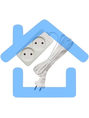 Удлинитель 2х3м без заземл. 10А IP20 2.2кВт Союз 481S-1203