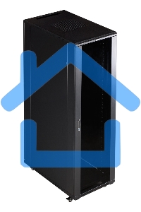 Шкаф коммутационный Lanmaster (TWT-CBB-27U-6X6-G1) 27U 600x600мм пер.дв.стекл задн.дв.спл.стал.лист 2-хст. 2 бок.пан. 800кг черный IP20