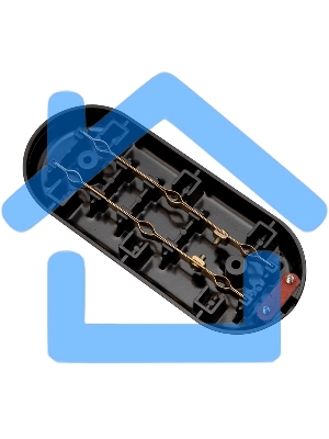 Колодка 3 гнезда карболитовая б/з 16 А, черная Rexant