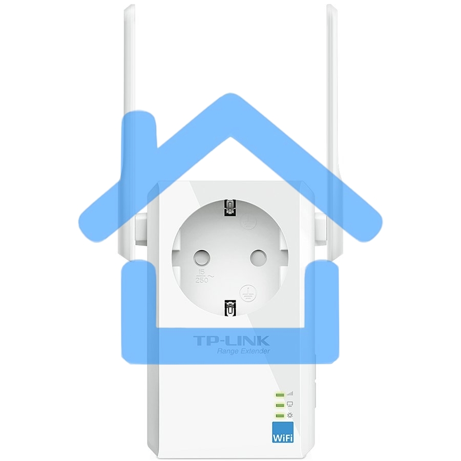 Сетевой адаптер TP-Link SOHO TL-WA860RE 300Mbps Wireless N Wall Plugged Range Extender with AC Passthrough, QCA(Atheros), 2T2R, 2.4GHz, 802.11b/g/n, 1 10/100Mbps LAN port, Range Extender button, Range Extender mode, suppo поставляется без кабеля RJ-45