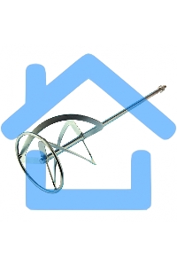 Насадка для миксера, для тяжелых растворов,160 х 590 мм, оцинкованная,хвостовик резьба М14 Сибртех