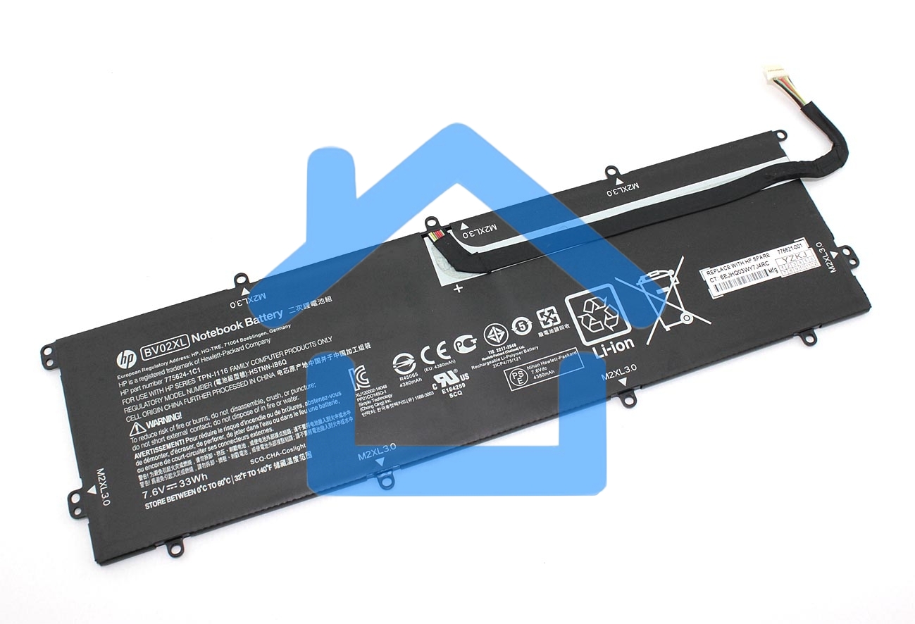 Аккумуляторная батарея для ноутбука HP Envy X2 13-J 7.6V 33Wh