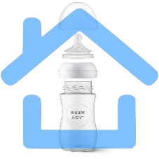 Бутылочка для кормления Philips SCY903/21 250 мл, 1 шт, серия NATURAL Response, пластик, BLUE