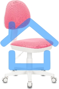 Кресло детское Бюрократ KD-3, на колесиках, ткань, розовый