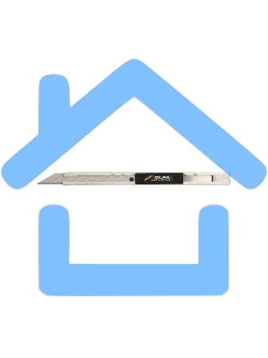 Нож OLFA для графических работ, корпус из нержавеющей стали, 9мм OL-SAC-1