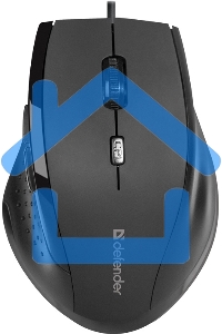 Мышь проводная Defender Accura MM-362 черный, 1600 dpi, USB, кнопки - 6