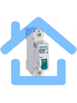 Выключатель автоматический модульный Dekraft 1п C 25А 4.5кА ВА-101 11056DEK
