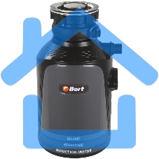 Измельчитель пищевых отходов Bort Alligator Plus, 750 Вт., объем 1 450 мл., пневмовыключатель