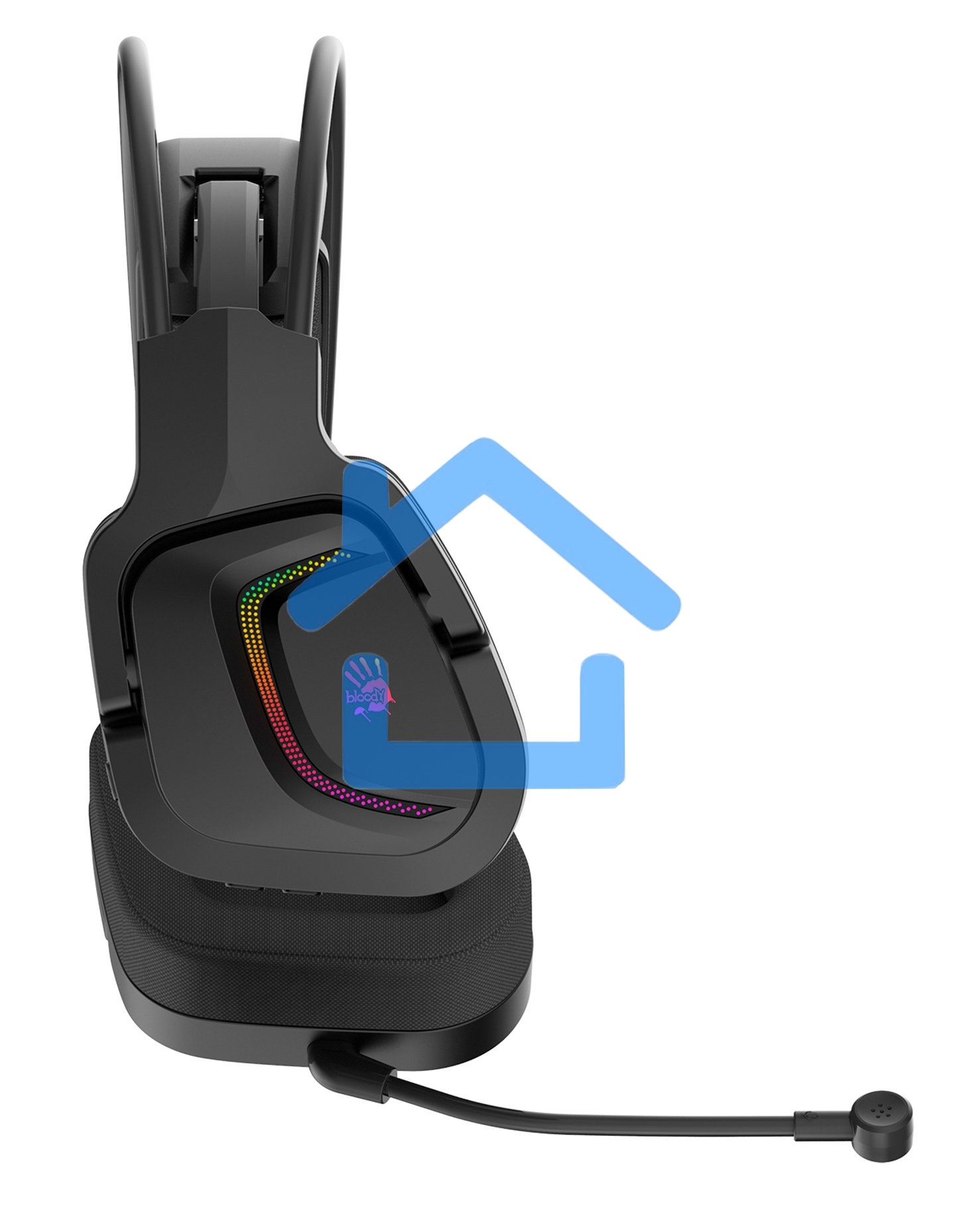 Наушники с микрофоном A4Tech Bloody MR575 черный BT оголовье (MR575)