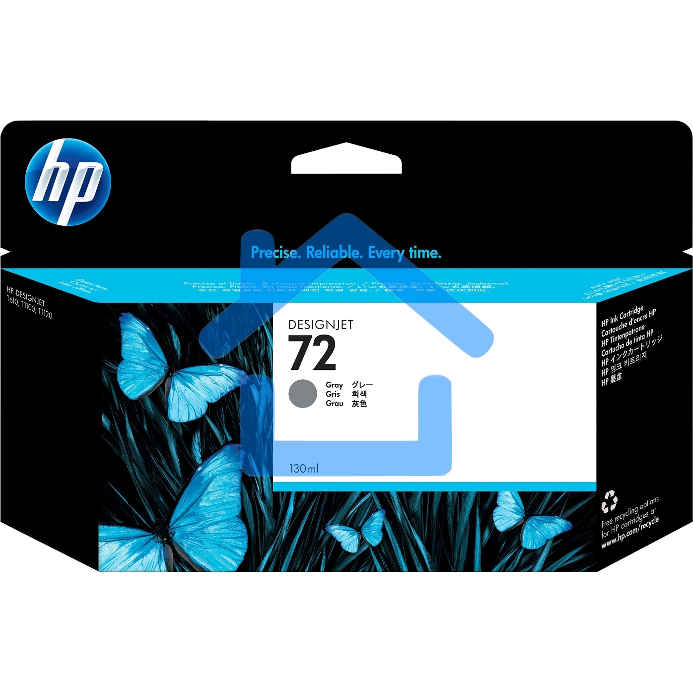 Картридж струйный HP №72 C9374A серый для HP DJ T1100/T610 (130мл)