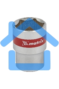 Головка Matrix торцевая 21мм 6-гранная crv под квадрат 1/2'' хромированная