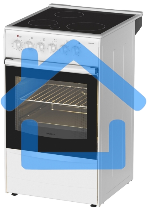 Плита электрическая Darina 1B EC 331 606 W белый/черный, конфорок 3 шт, духовка 50 л, 50 см x 85 см x 56 см