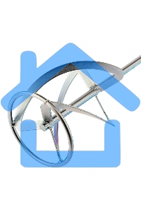 Насадка для миксера, для тяжелых растворов,160 х 590 мм, оцинкованная,хвостовик резьба М14 Сибртех