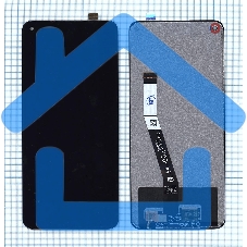 Дисплей для Xiaomi Redmi Note 9, Redmi 10X (MOD IC Cable) черный