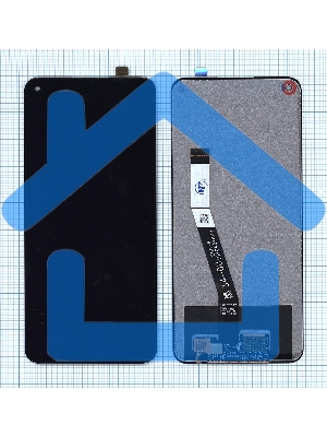 Дисплей для Xiaomi Redmi Note 9, Redmi 10X (MOD IC Cable) черный