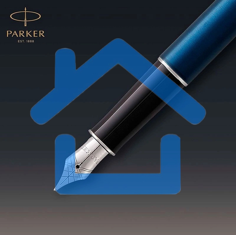 Ручка перьевая Parker Sonnet Core F539 (1945364) LaqBlue CT M сталь нержавеющая, подарочная коробка