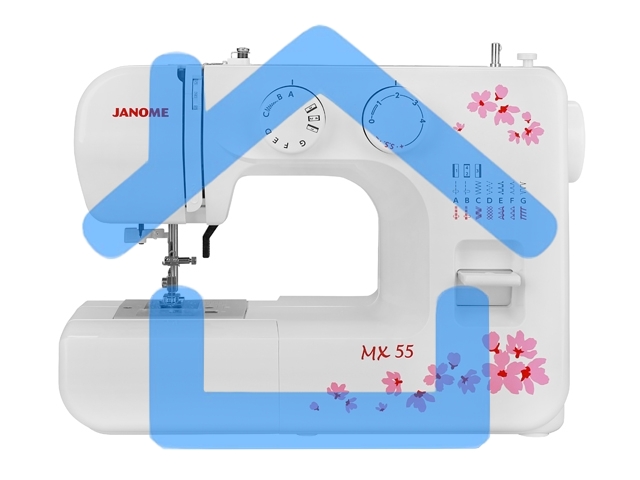 Швейная машина Janome MX 55 белый