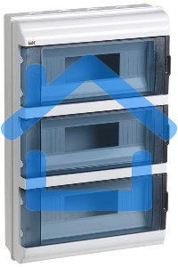 Щит распределительный IEK MKP72-N3-36-55 КМПн-36 IP55 для установки модульных устройств навесной 306мм 108мм 458мм 660B 36мод. пластик IP55 белый (упак.:1шт)