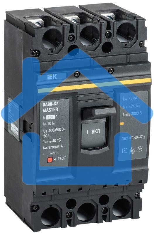 Выключатель автоматический 3п 250А 35кА ВА88-37 MASTER IEK SVA40-3-0250-02