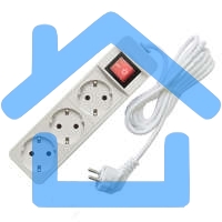 Удлинитель 3х1.5м с заземл. 10А IP20 2.2кВт с выкл. Союз 481S-7301