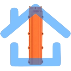 Пульт кнопочный Rexant ПK-6 на 6 кнопок IP54