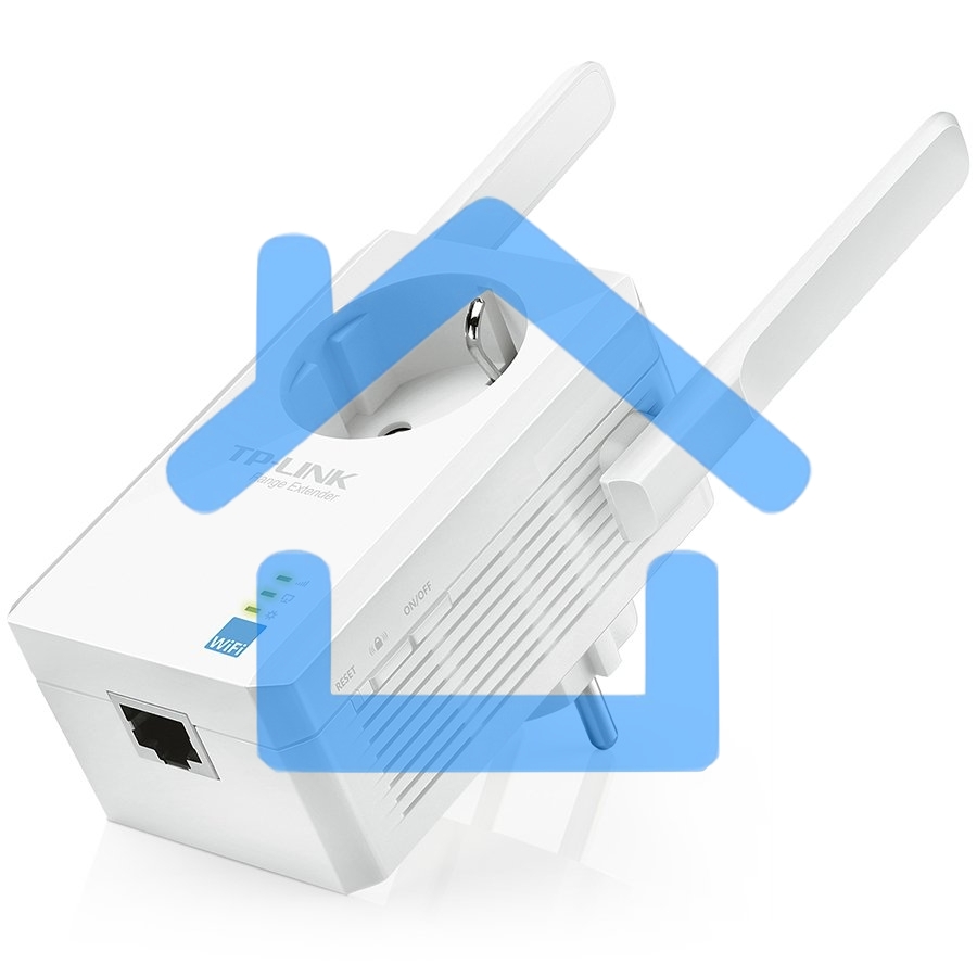 Сетевой адаптер TP-Link SOHO TL-WA860RE 300Mbps Wireless N Wall Plugged Range Extender with AC Passthrough, QCA(Atheros), 2T2R, 2.4GHz, 802.11b/g/n, 1 10/100Mbps LAN port, Range Extender button, Range Extender mode, suppo поставляется без кабеля RJ-45