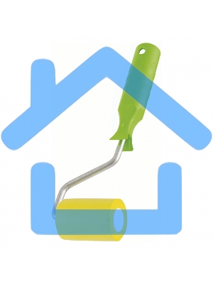 Валик прижимной резиновый с ручкой, 50 мм, D ручки - 6 мм Сибртех