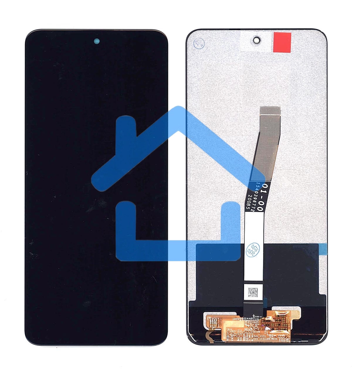 Дисплей для Xiaomi Redmi Note 9S, Redmi Note 9 Pro в сборе с тачскрином черный