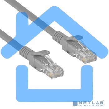 Патч-корд ExeGate UTP-RJ45-RJ45-5e-CU-15M-GY, UTP, cat.5e, 15м, медь, серый