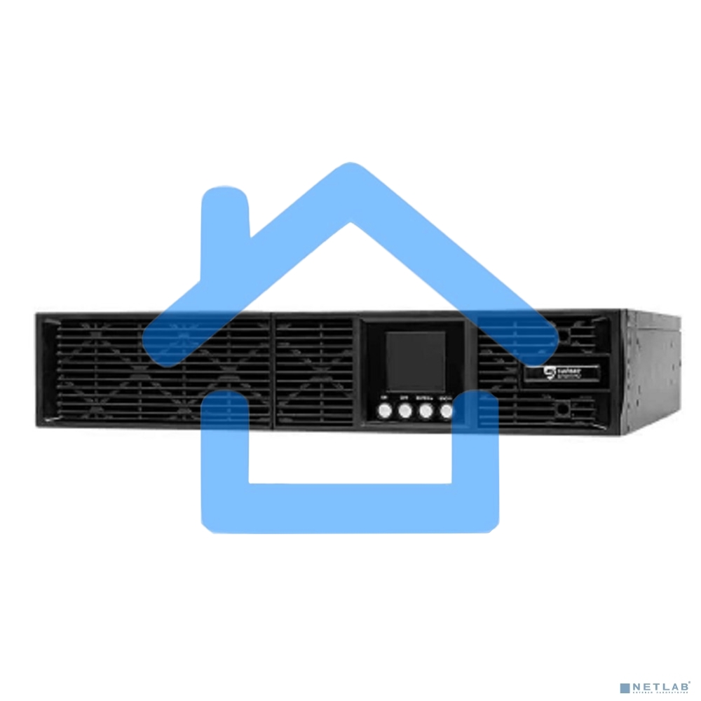 Источник бесперебойного питания UPS Сайбер Электро ЭКСПЕРТ-II-2000Р Онлайн, Стойка/Напольный 2000ВА/2000Вт. USB/RS-232/SNMP Slot/EPO/RJ-11/RJ-45 (8 IEC С13) (12В /9А·ч. х 4) 2U