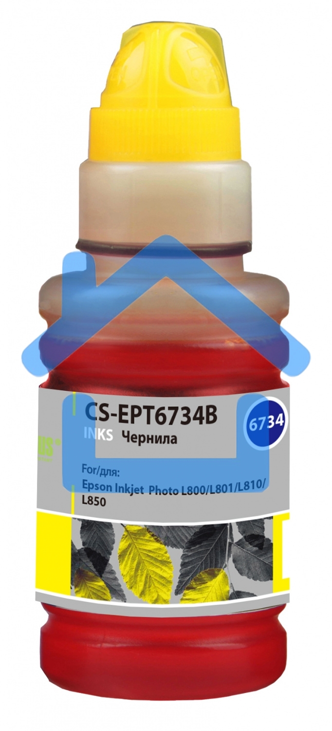 Чернила Cactus CS-EPT6734B желтый100мл для Epson L800/L810/L850/L1800