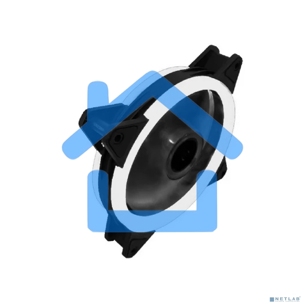 Вентилятор для корпуса Gembird D12025S12L-W черный, 120 мм, 1200 об/мин, 20.5 дБ, 3 pin