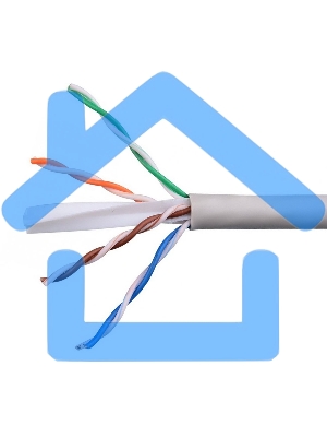 Кабель Cablexpert Россия UPC-6055-4-CU/100, UTP indoor 4x2x0.55, медный, кат.6, однож., 100м, box, серый